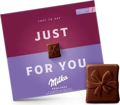 Obrázek produktu pro Mléčné pralinky s kakaovou náplní Milka 110 g