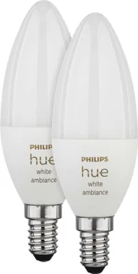 Obrázek produktu pro Philips Hue LED žárovky E14 2er Set 5,2W 320lm White Ambiance