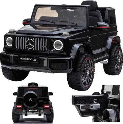 Produktbild von Mercedes-Benz G 63 G63 AMG V8 Biturbo Kinderauto Kinderfahrzeug Kinder Elektroauto 12V / 2x Motoren (Schwarz)