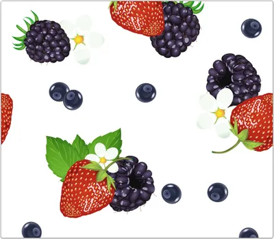 Produktbild von Spritzschutz Herdabdeckplatte Schneidebrett aus Glas verschiedene Beeren 1-Teilig (60x52cm)