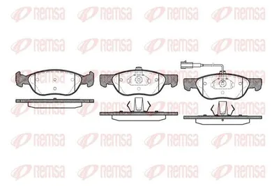 Produktbild von REMSA Bremsbeläge Satz Vorne Bremsklötze für FIAT BRAVO I (182) 0587.21