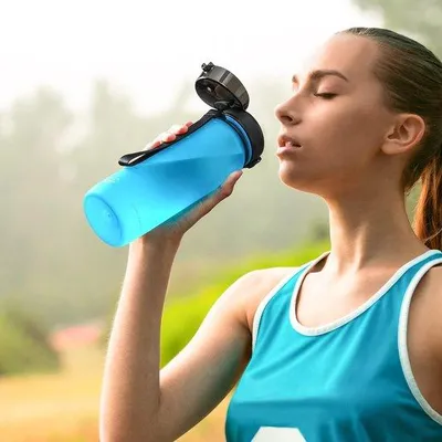 Immagine prodotto di Borraccia sportiva per bambini, 500 ml/800 ml/1 l, a tenuta stagna, in Tritan, senza BPA, per ciclismo, fitness, attività all'aperto