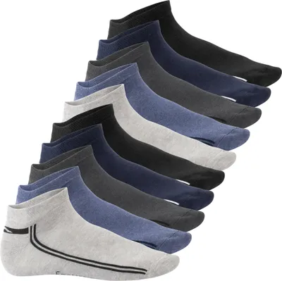Produktbild von Footstar Damen & Herren Motiv Sneaker Socken (10 Paar) - Jeanstöne 35-38