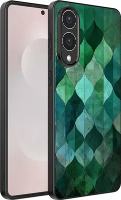 Obrázek produktu pro Pouzdro na telefon Samsung Galaxy S25 Edge s potiskem zelených listů - zadní kryt z TPU s potiskem zelených listů - Green - Smartphonica