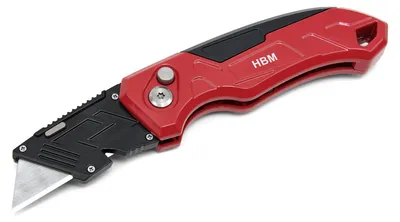 Immagine prodotto di Taglierino pieghevole professionale, manico in lega di alluminio per moquette e tappezzeria, officina, Hbm