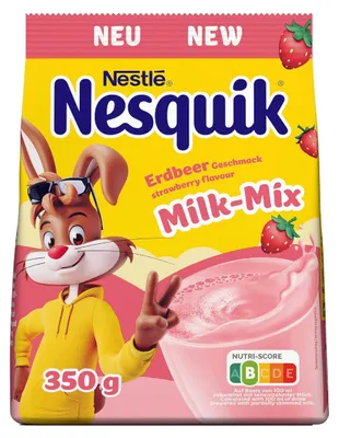 Immagine prodotto di Nestle Nesquik Miscela di latte alla fragola in polvere confezione da 350 g