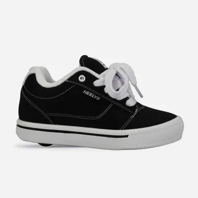 Produktbild von Heelys Pro 25 Schwarz/Weiß – Klassische Heelys-Sneaker mit Rollen | Zeitloses schwarz-weißes Modell zum Rollen und Gehen
