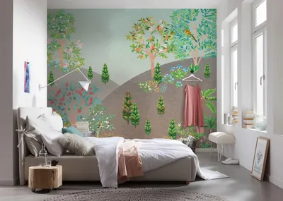Produktbild von Komar Vlies Fototapete - Persian Garden - Größe: 300 x 250 cm (Breite x Höhe) - 6 Bahnen