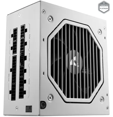 Produktbild von Rebel P20 1000 White (weiß, 1x 12 Pin High Power Anschluss, 4x PCIe, Kabelmanagement, 1000 Watt)