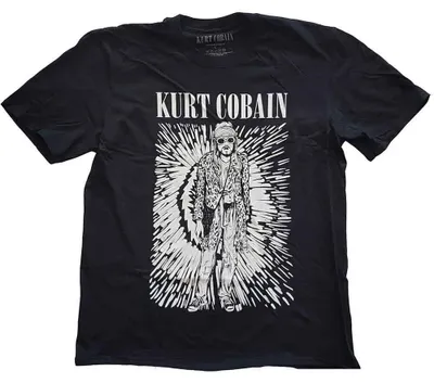 Imagen del producto de Camiseta de manga corta "Kurt Cobain Brilliance", color negro, talla XL