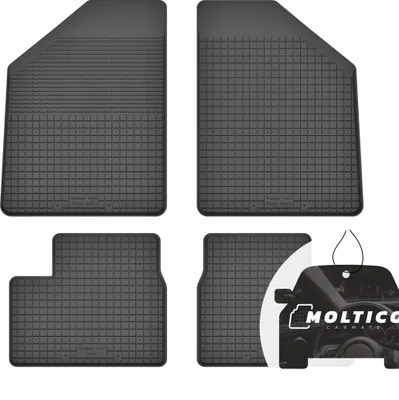 Produktbild von Gummimatten mit Rand Auto Fußmatten Gummi Automatten Passgenau 4-teilig Set - passend für Opel Agila A 2000-2007