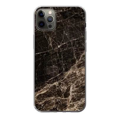 Produktbild von MuchoWow® Handyhülle Schutzhülle Hülle für iPhone 13 Pro Max Marmor - Luxus - Schwarz Silikon Softcase Handy Hülle - Mobiltelefon