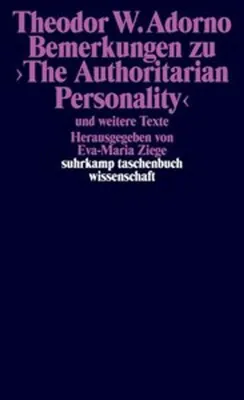 Immagine prodotto di Bemerkungen zu >The Authoritarian Personality<