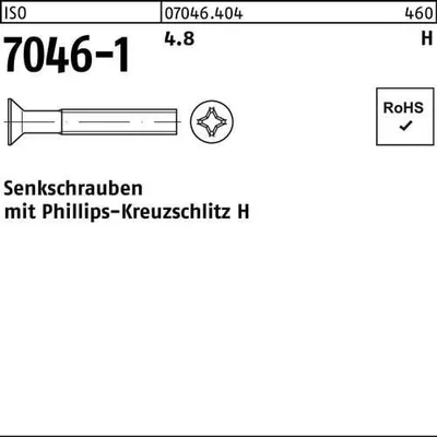Produktbild von Reyher  Senkschrauben ISO 7046 -1 4.8 M 2,5 x 8 -H (2000 Stück)