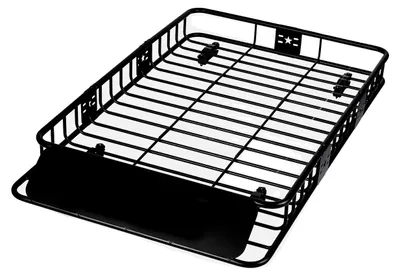 Imagen del producto de Portaequipajes para el techo, capacidad de carga de 90 kg, diseño aerodinámico, 64 pulgadas