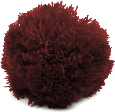 2 Bommeln / Wollbommeln / Pompon, 7cm merlot weinrot dunkelrot