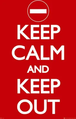 Produktbild von Keep Calm - Poster - And Keep Out