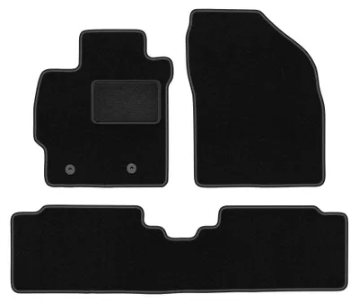 Produktbild von Velours-Fußmatten für Toyota Auris I 2006-2013 (Schrägheck) – 4-tlg, Schwarz, passgenau – Wielganizator LUX