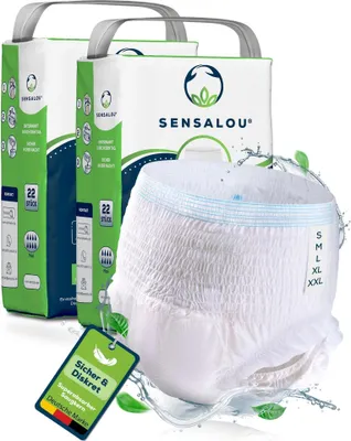 Zdjęcie produktu dla Sensalou pieluchomajtki maxi rozmiar M - 44 szt.