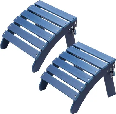 Zdjęcie produktu dla Podnóżek Adirondack Taboret Ogrodowy Składany HDPE 47,5x48x35 cm Zestaw 2