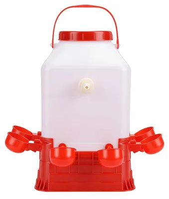 Obrázok produktu pre Automatická napájačka 10 l, 4 misky, plast, pre sliepky