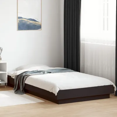 Produktbild von vidaXL Bettgestell Schwarz 90x200 cm Holzwerkstoff