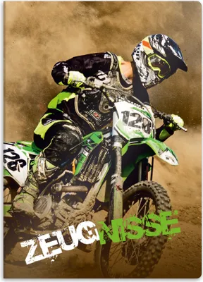 Produktbild von Stevige documentenmap DIN A4 - 20 insteekvakken - motief motorcross - voor kinderen, studenten
