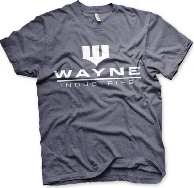 Produktbild von Batman - Wayne Industries Logo T-Shirt - XX-Large - Navy-Heather