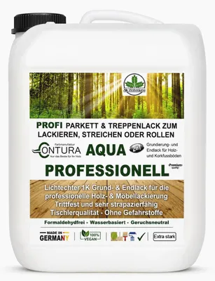 Produktbild von Parkettlack Treppenlack PROFESSIONELL Lack MATT Fußbodenlack Dielenlack Holzlack - 5Liter