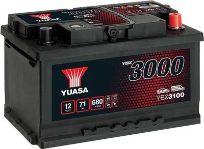 Produktbild von YUASA YBX3100 Starterbatterie 12 V 71 Ah 650 A (EN)