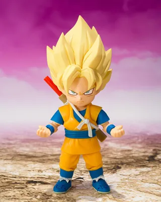 Produktbild von Dragon Ball S.H.Figuarts Actionfigur Super Saiyan Son Goku (mini) Daima 8 cm
