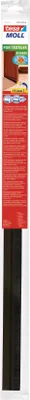 Image de tesa Moll COMFORT Rail d'étanchéité pour porte, marron, 40 mm x 1 m Joint d'étanchéité pour porte en aluminium laqué, résistant au vieillissement (05405-00101-00)