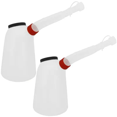 Produktbild von 2x Ölkanne 5 Liter Behälter flexiblen Ausgießer YT-06985