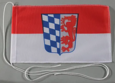 Produktbild von Tischflagge Niederbayern Nieder Bayern 25x15 cm mit Holzständer