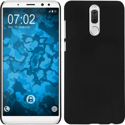 Produktbild von PhoneNatic Case kompatibel mit Huawei Mate 10 Lite - Hülle schwarz gummiert Hard-case Cover