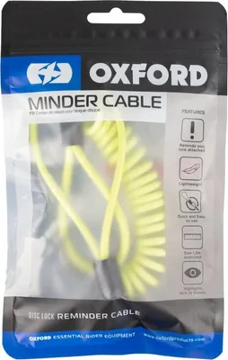 Produktbild von Oxford Erinnerungskabel gelb, Erinnerungskabel Minder" Für Bremsscheibenschlösser, 4 mm Ø"