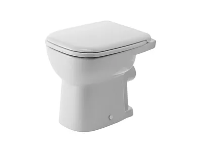 Produktbild von Duravit Stand-WC D-CODE flach, 350 x 480 mm, Abgang waagerecht weiß