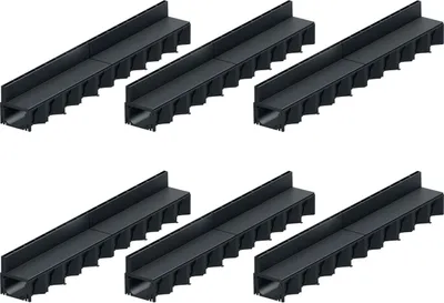 Produktbild von 6x1m ACO Hexaline 2.0 Entwässerungsrinne Schlitzaufsatz Kunststoff Rinne Bodenrinne Terrassenrinne
