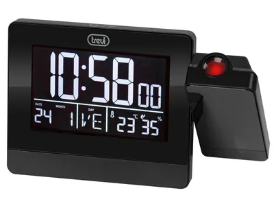 Immagine prodotto di Trevi EC 884 PJ Orologio digitale con allarme e proiezione, nero