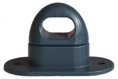 Produktbild von 10 Stück Drehverschluss für Ovalösen, Kunststoff, 42x22mm, grau