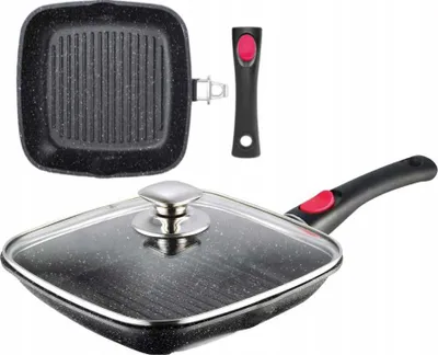Image de Poêle à griller avec poignée amovible - 28 cm