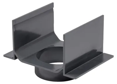 Image de Raccord en PVC pour gouttière d'évacuation, diamètre 80 mm