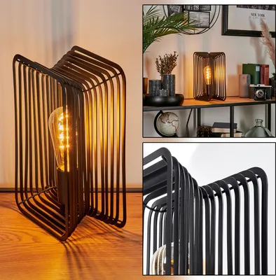 Produktbild von Scampitella moderne Tischlampe aus Metall in Schwarz