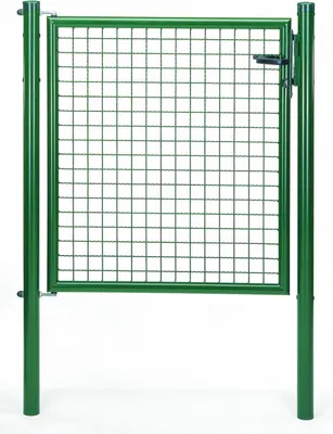 Produktbild von Alberts Wellengitter-Einzeltor verzinkt, grün Gartentor Zauntor Hoftor Höhe: 100 cm Breite: 100 cm