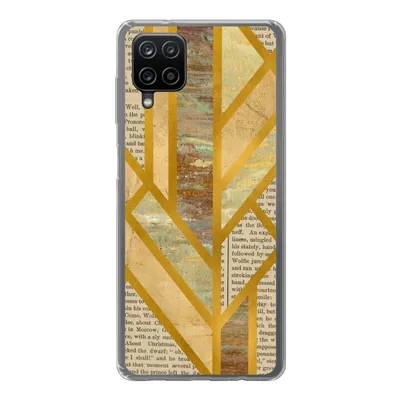Produktbild von MuchoWow® Handyhülle Schutzhülle Hülle für Samsung Galaxy A12 Gold - Marmor - Vintage Silikon Softcase Handy Hülle - Bild