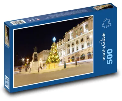 Produktbild von Puzzle 500 Weihnachtsplatz in London - martinpuzzle