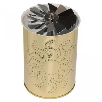 Produktbild von teelichtkarussell 13 cm Stahl silber