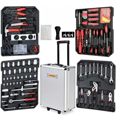 Image de MONZANA® Caisse à outils sur roulettes 1050 pièces en Acier