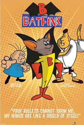 Image de Batfink - Orange - Film Movie Cinéma - Impression d'affiches - Taille 61x91,5 cm