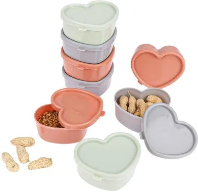 Produktbild von Kleine Kunststoff-Bakjes mit Deckel, 8er-Set, für Tiefkühlen